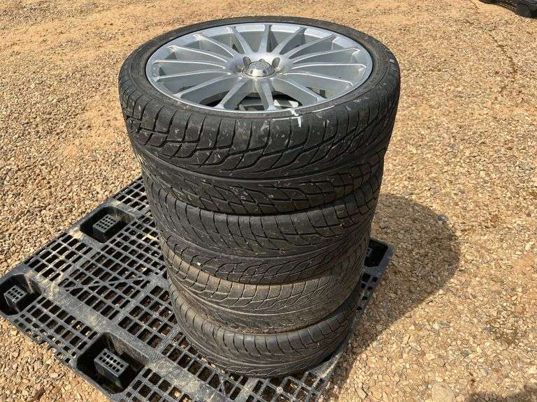 (4) Bridgestone Potenza 225/40 ZR18 Tires w/ Rims