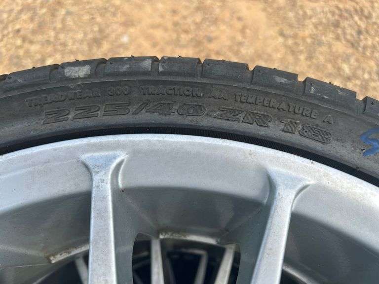 (4) Bridgestone Potenza 225/40 ZR18 Tires w/ Rims
