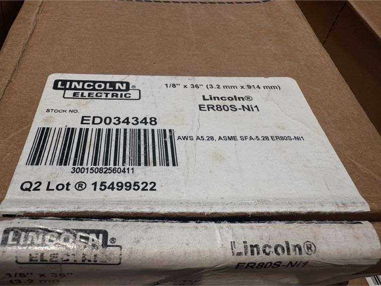 (18) Boxes of Lincoln Electric Welding Rods