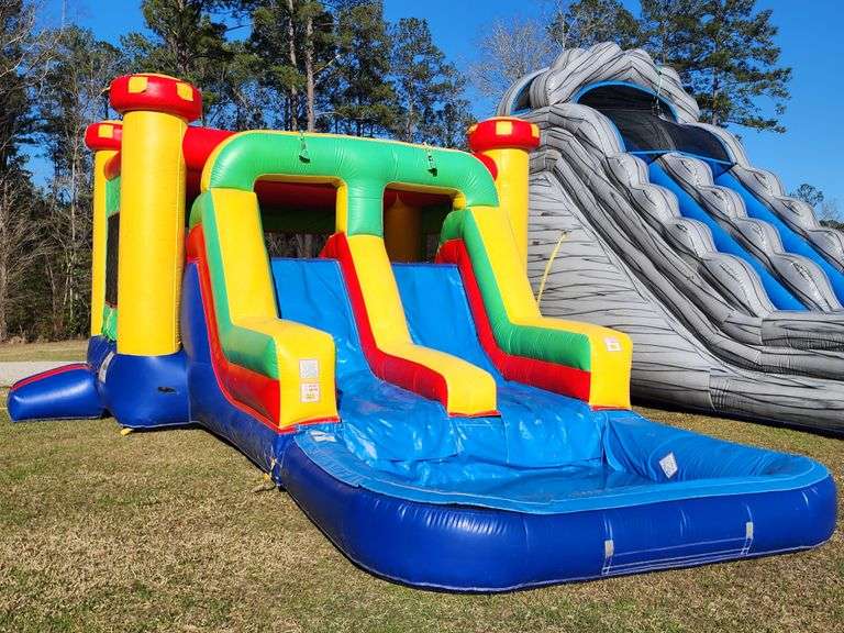 Double Combo Bounce/Water Slide Inflatable