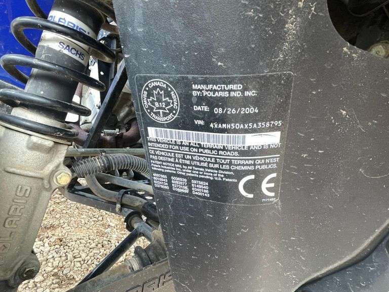 2005 Polaris Sportsman 500 ATV (Not Running)