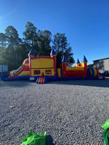 Castle 50' Inflatable Obstacle Course