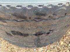 (4) Michelin X One Line 455/55 R22.5 Tires w/ Rims