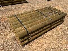 (21) NEW/UNUSED 8’ Round Treated Posts