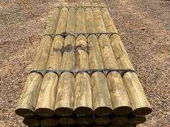 (21) NEW/UNUSED 8’ Round Treated Posts