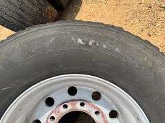 (4) Michelin X One Line 455/55 R22.5 Tires w/ Rims
