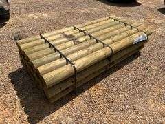 (21) NEW/UNUSED 8’ Round Treated Posts