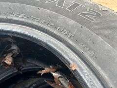 (4) Hankook Dynapro AT2 265/70 R17 Tires