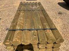 (21) NEW/UNUSED 8’ Round Treated Posts