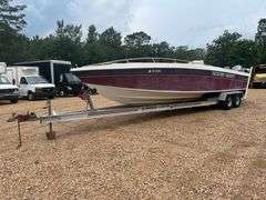 1985 Wellcraft Scarab Sport 29' Center Console Boat w/ Tandem Axle Trailer