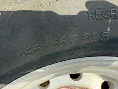 (4) Michelin X One Line 455/55 R22.5 Tires w/ Rims