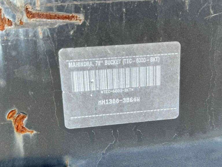 2023 Universal Quick Attach Skid Steer/Tractor 78" Bucket
