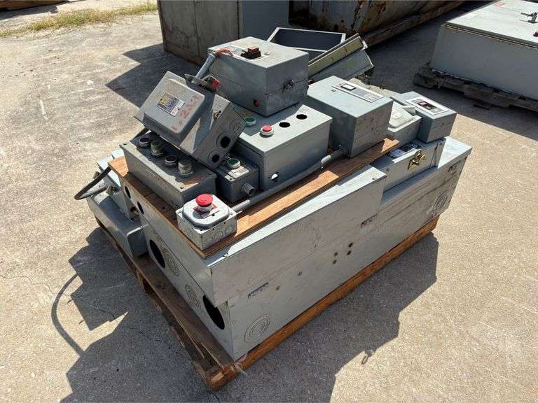 Pallet of Various Electrical Cutoff Switches & Transformers