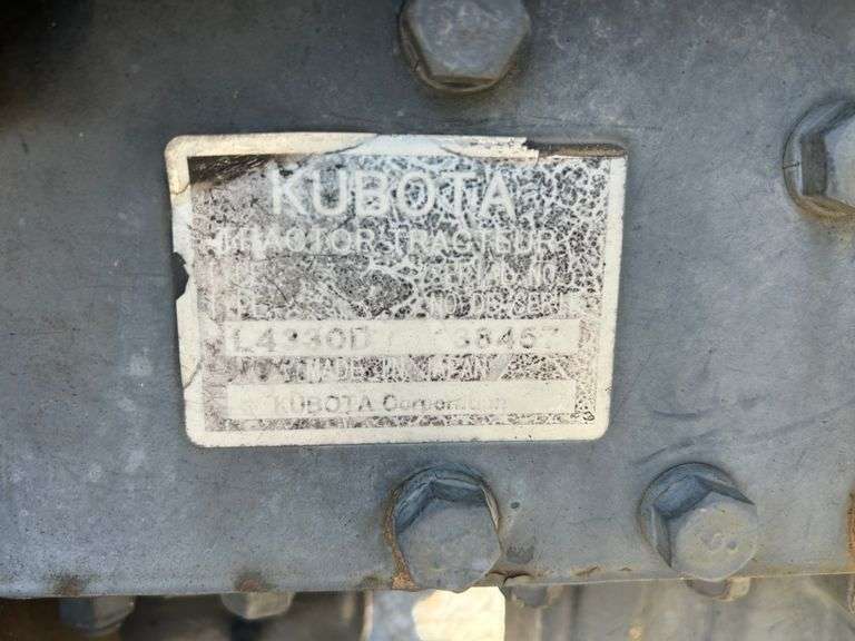 2007 Kubota L4330D 4x4 Tractor (1017 Hours)
