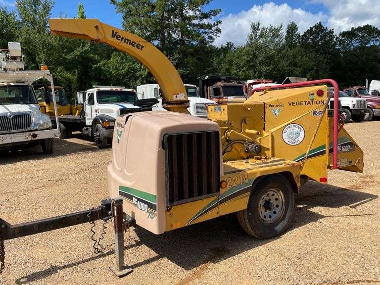 2009 Vermeer BC1000 XL Trailer Mounted Woodchipper (1116 Hours)