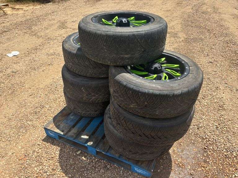 (7) Nitto 255/55 R18 Tires with Supra Wheels