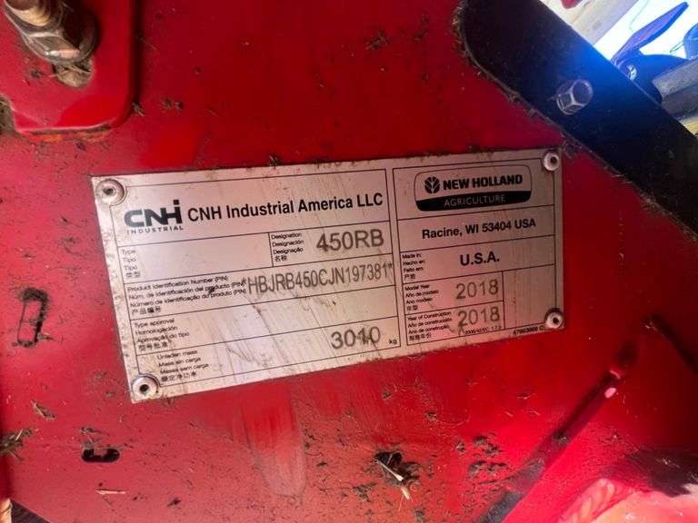 2018 New Holland Roll-Belt 450 Silage Special Pull Behind Hay Baler