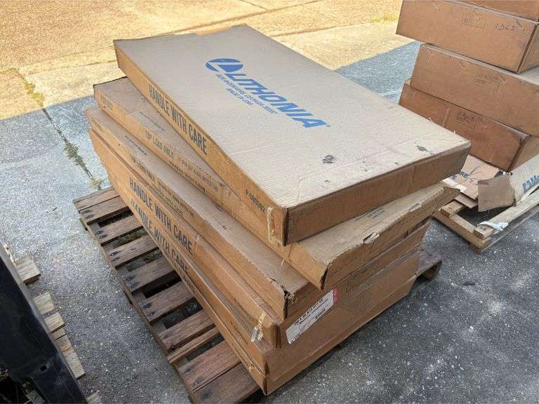(6) Lithonia Grid Lighting Fixtures