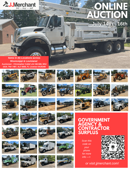 July 2025 Government / Contractor Surplus Auction