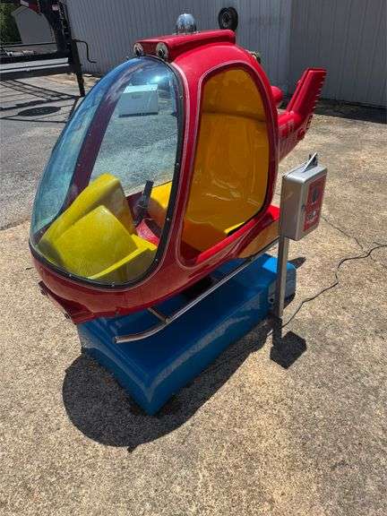 Coin Operated Helicopter Kids Ride on Machine