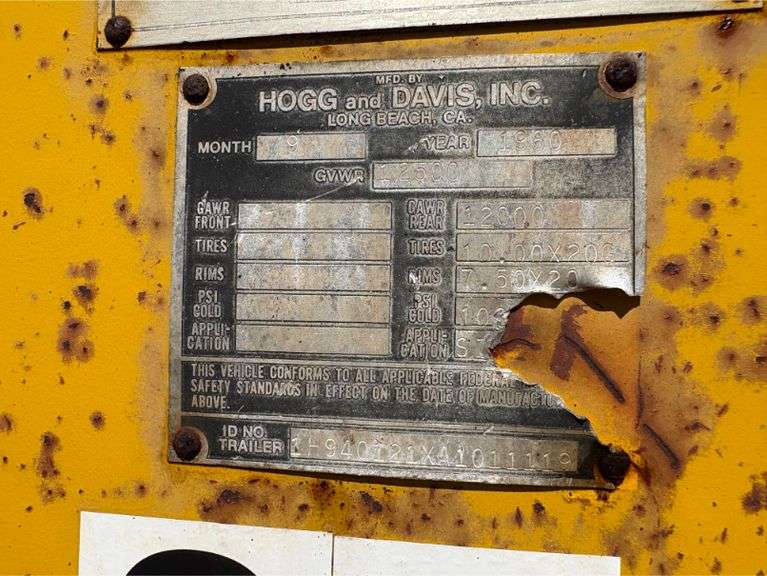 Hogg Davis P120-B S/A Reel Trailer