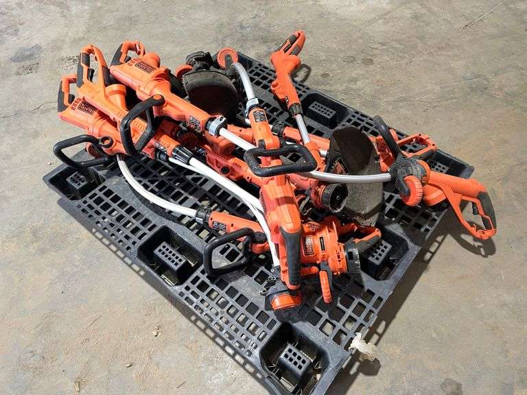 (9) Black and Decker Electric Weedeaters