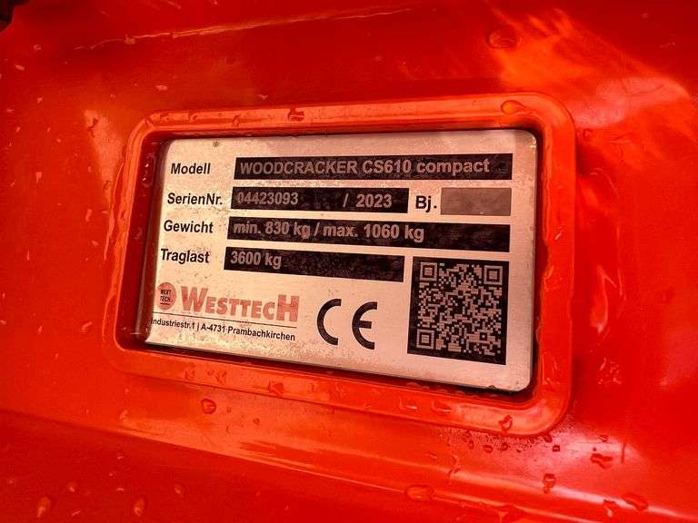 2023 Westtech Woodcracker CS610 Compact Shear Excavator Attachment