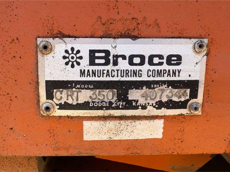 2011 Broce CRT350 Sweeper