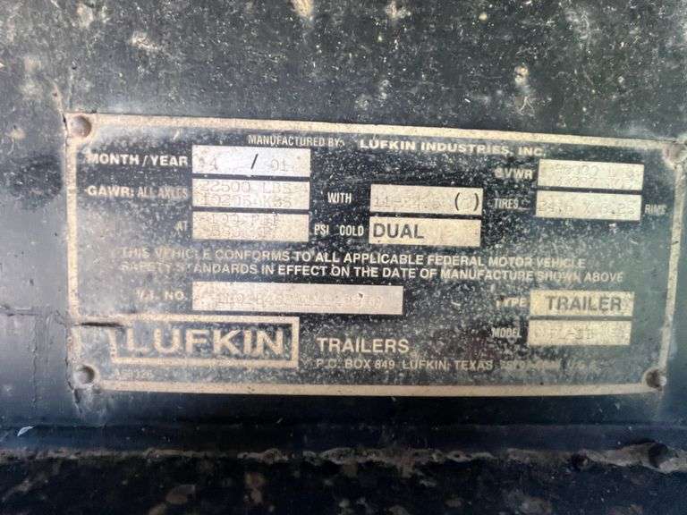 2001 Lufkin FL-11 48' Flat Deck Trailer
