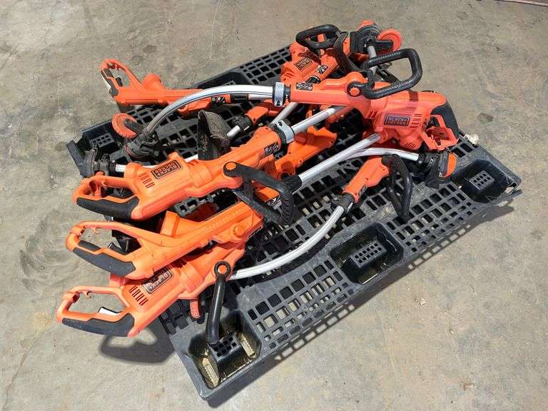 (9) Black and Decker Electric Weedeaters