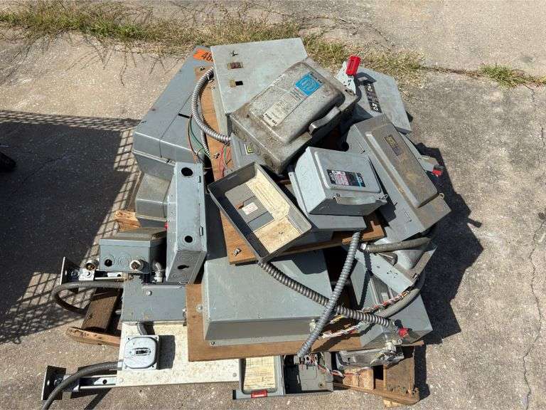 Pallet of Various Electrical Cutoff Switches & Transformers - JJ Merchant