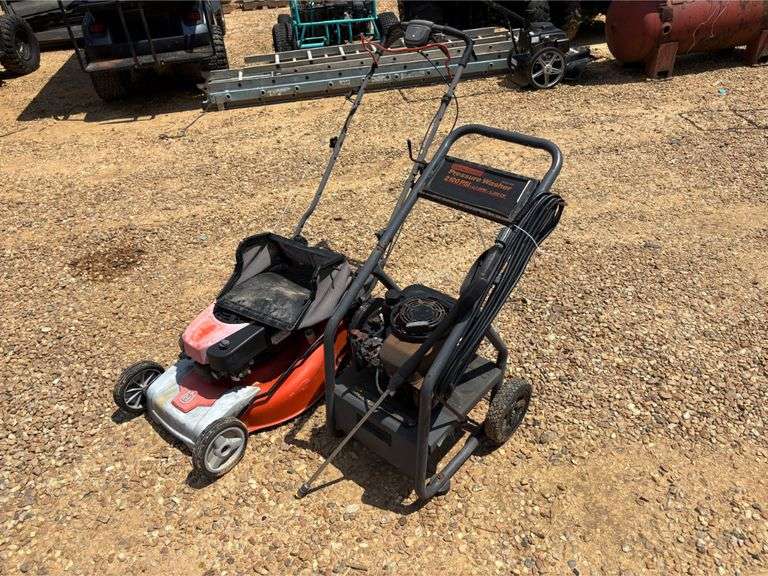 Generac Pressure Washer & Husqvarna Push Mower