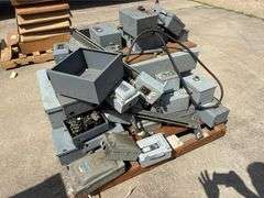 Pallet of Various Electrical Cutoff Switches & Transformers