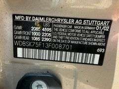 2003 Mercedes-Benz SL-Class 2D Convertible Coupe (156,018 Miles)