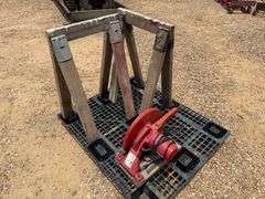 Milwaukee Cut-Off Saw w/ Sawhorses