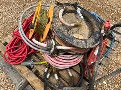 Pallet of Various Hoses & Hose Reels