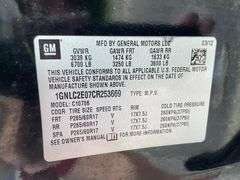 2012  Chevrolet Tahoe 4 Door Police SUV (223,597 Miles)