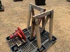 Milwaukee Cut-Off Saw w/ Sawhorses