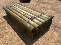(21) NEW/UNUSED 8’ SYP Round Turned Treated Posts
