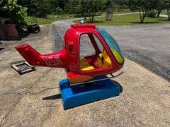 Coin Operated Helicopter Kids Ride on Machine