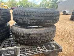 (4) Goodyear ST225/75 R15 Trailer Tires with Rims