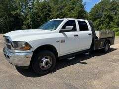 2011 Dodge Ram 3500 4X4 Flatbed Utility Truck (171,694 Miles)