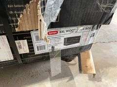 Spalding Basketball Goal & (3) Keter Wood Deck Boxes