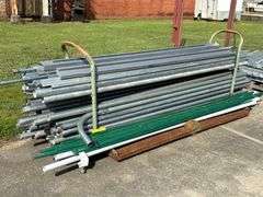 Pipe Rack w/ Various Galvanized Metal Conduit