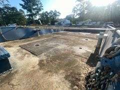 27' Work Barge w/ Tandem Axle Trailer