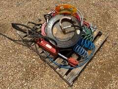 Pallet of Various Hoses & Hose Reels