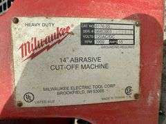Milwaukee Cut-Off Saw w/ Sawhorses