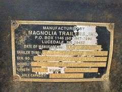2010 Magnolia Bolster Log Trailer