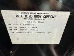 2005 Blue Bird Mobile Blood Donation Bus (217,924 Actual Miles)