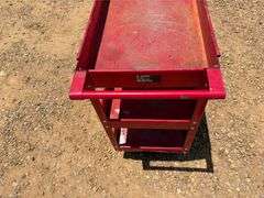 (2) Mobile Shop Carts with Shelves